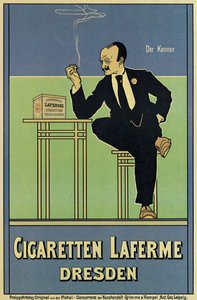 海报广告Laferme香烟
