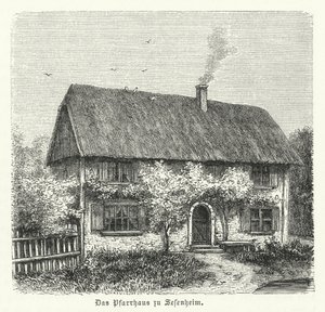 Sessenheim的教区长，Friederike Brion的故乡，与约翰·沃尔夫冈·歌德在1770  -  1771年在斯特拉斯堡大学学习期间有一段恋情 作者 德国学校