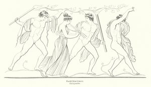 Revellers at night in Ancient Greece (engraving) 作者 德国学校