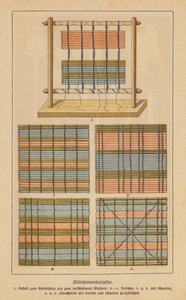 杆和布餐垫（彩色平版印刷） 作者 德国学校