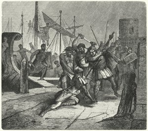 罗马领事Lucius Cornelius Cinna在公元前84年的一场兵变中被自己的士兵杀害 作者 德国学校