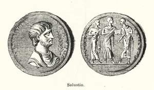 Sallust，罗马历史学家和政治家（石版画） 作者 德国学校