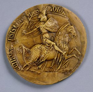 密苏里州的约翰一世（1296-1346）印章，波希米亚国王 作者 德国学校