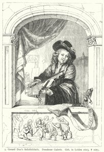 Self-portrait of the Dutch Golden Age painter Gerrit Dou 作者 德国学校