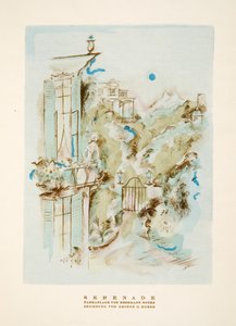 斯蒂尔小夜曲》，1922 年出版（pochoir 印刷品） 作者 德国学校