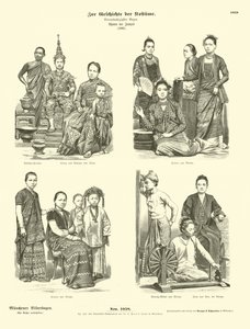 Siamese and Burmese costumes 作者 德国学校