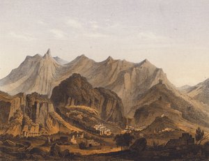 希腊斯巴达遗址（彩色石版画） 作者 德国学校