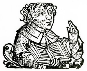 圣Alchimus，来自Hartmann Schedel的“Liber Chronicarum”（1440-1514） 作者 德国学校