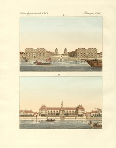 英国的奇异建筑（彩色版画） 作者 德国学校