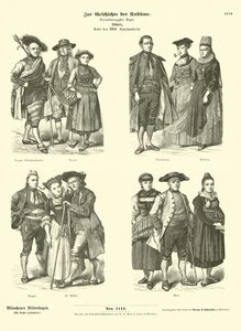 瑞士服饰，18世纪末 作者 德国学校