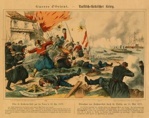 1877年5月15日在土耳其战争期间由土耳其人带走了图尔 - 芥兰，1877年，Weissenburg的FC Wentzel出版 作者 德国学校