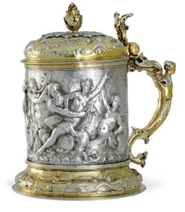 坦卡德（大概是汉堡），约1660年（包裹镀金银） 作者 德国学校
