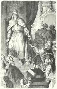 The Holy Roman Emperor Charles IV issues the Golden Bull of 1356 (engraving) 作者 德国学校