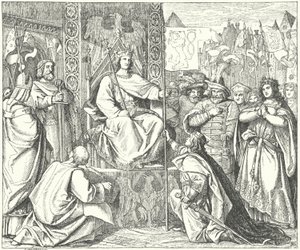 The Holy Roman Emperor Henry VII recalls his son, John of Bohemia (engraving) 作者 德国学校