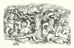 七只天鹅（版画） 作者 德国学校