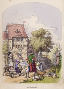 The Starling (colour litho) 作者 德国学校