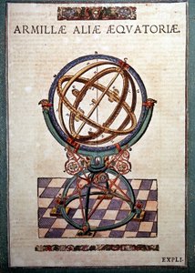 第谷·布拉赫（Tycho Brahe，1546 - 1601 年），Wandsbeck，“Astronomiae instituatae machanicia”中的赤道浑天仪 作者 德国学校