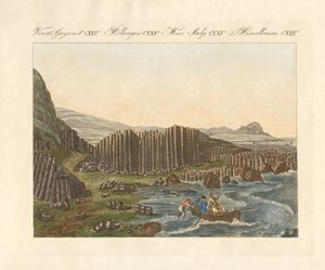 The giant dike in Ireland (coloured engraving) 作者 德国学校