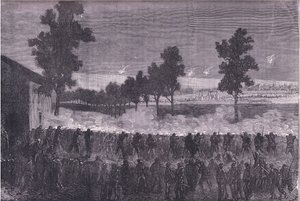 The sortie of Cachan, Cassells History of the War between France and Germany published by Cassell and Company Limited, c.1890 (litho) 作者 德国学校