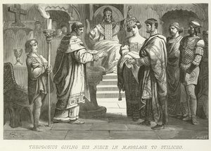 Thedosius将他的侄女与Stilicho结婚 作者 德国学校