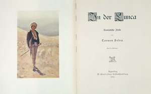 Carmen Sylva的小说“In der Lunca”的标题页，发表于1906年的雷根斯堡 作者 德国学校