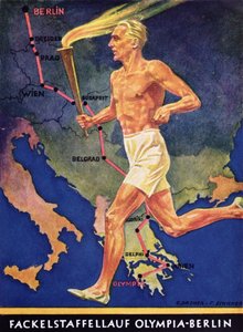 1936年柏林奥运会的火炬手 作者 德国学校