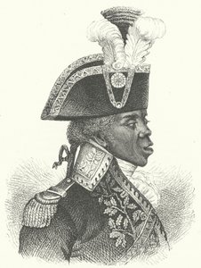海地革命领袖图森-卢维杜尔（Toussaint Louverture）（雕刻）。 作者 德国学校
