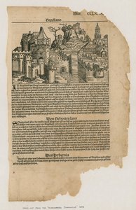 伦敦的视图，1493年。从纽伦堡纪事报 作者 德国学校