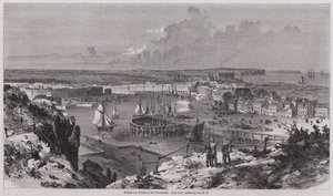 View of the port of Dieppe, Normandy, France (engraving) 作者 德国学校