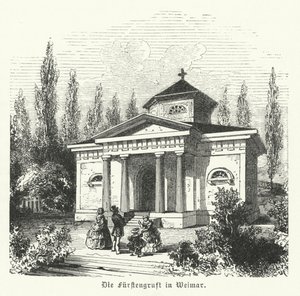 Weimarer Fuerstengruft，Saxe-Wemar-Eisenach公爵的墓葬礼拜堂和德国作家Johann Wolfgang Goethe和Friedrich Schiller的墓地遗址 作者 德国学校