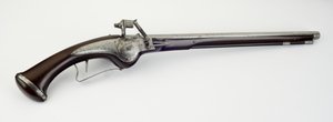 轮锁式皮套手枪，约1625-50（钢，铁和胡桃木） 作者 German School