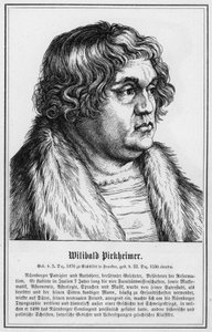 威利巴尔德·皮尔克海默 (Willibald Pirckheimer) (雕刻) 作者 德国学校