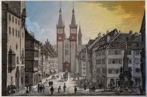 Wurzburg. (engraving, ca. 1830) 作者 德国学校