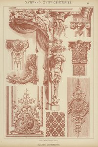 十七和十八世纪，塑料饰品（彩色石版画） 作者 德国学校