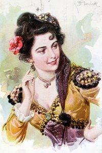 沃尔夫冈·阿马德乌斯·莫扎特（1756-91），歌剧“Don Giovanni”中的Zerline，c.1900 作者 德国学校