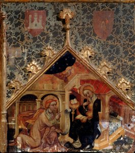 Annunciation"，15世纪。 作者 德国大师。