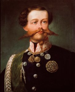 萨沃伊公爵维托里奥·伊曼纽尔二世的肖像。 1848年（绘画） 作者 Gerolamo Induno
