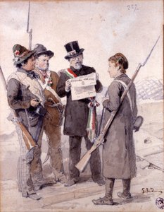 复兴运动：米兰五日（Cinque giornate di Milano）（1848 年 3 月 18 日至 22 日）：这是 1848 年革命（第一次意大利独立战争的一部分）的第一集之一，见证了米兰人的崛起 民众起义反对 作者 Gerolamo Induno