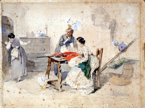 Risorgimento：米兰五日（Cinque giornate di Milano）（1848 年 3 月 18 日至 22 日）：这是 1848 年革命（意大利第一次独立战争的一部分）的最初事件之一，见证了米兰民众起义反抗 作者 Gerolamo Induno