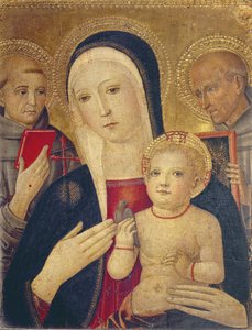 圣母子与圣弗朗西斯和圣伯纳德（油画）