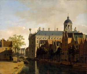 Nieuwezijds Voorburgwal 和阿姆斯特丹市政厅