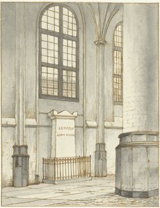 J.M. 墓碑 肯珀 (Kemper)，位于莱顿的彼得教堂 (Pieterskerk)