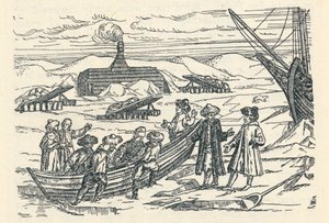 北极的巴伦支：我们在其中过冬的小屋，1598年，1912年 作者 格里特·德·维尔