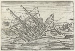 Vraye Description de Trois Voyages de mer tres admirables.... 作者 weduwe 科内利斯·克莱兹