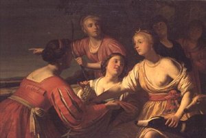 戴安娜和她的仙女们 作者 格里特·范（Honthorst 的追随者）