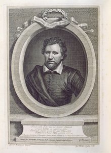 Ben Jonson（1573-1637），由George Vertue（1684-1756）刻，1730年 作者 格里特·范·洪特霍斯特