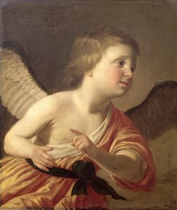 肖像年轻的波希米亚王子莫里斯（1620-53）作为丘比特