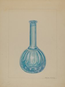 理发店瓶，约1936年。