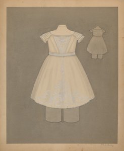 孩子的衣服，约1937年。 作者 格特鲁德·伦伯格