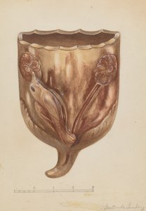 墙上的花袋，约1936年。 作者 格特鲁德·伦伯格